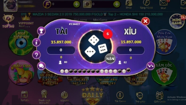 Zom Club Tài xỉu có sức hút lớn