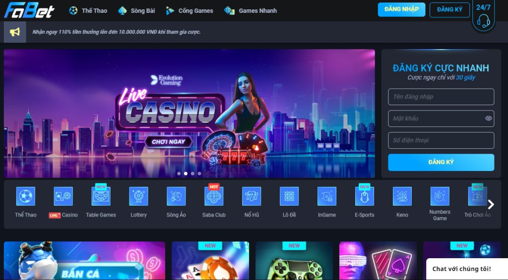 Tổng hợp các game bài đỉnh cao tại FABET