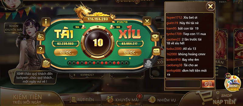 Luật chơi game Tài Xỉu Luckywin rất đơn giản